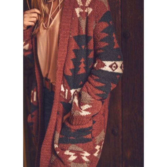 🔥4th Restock Reg/ + Size Aztec Print Cardigan - Picture 4 of 9